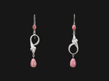 Load image into Gallery viewer, Caiman& Rhodochrosite Earring