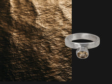 Load image into Gallery viewer, Offset Citrine Ring