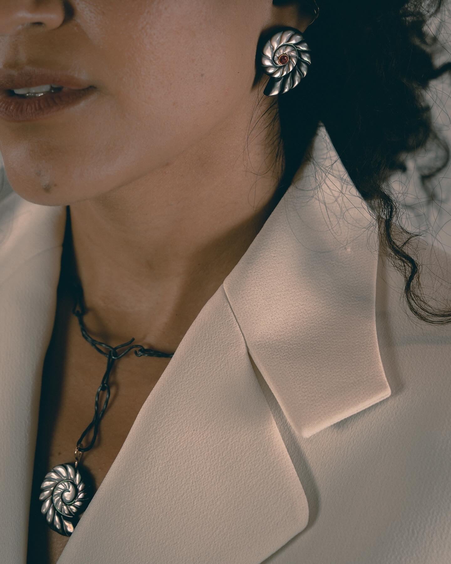 Rubina Nautilus Studs