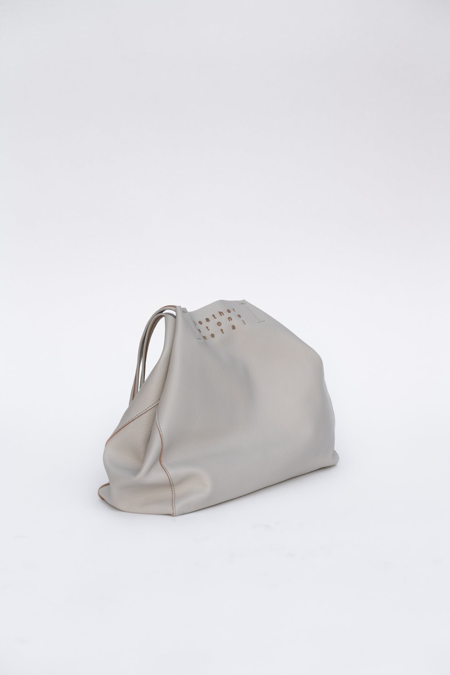Ivory Leather Tote