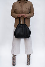 Load image into Gallery viewer, Black Leather Tote
