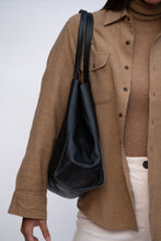 Load image into Gallery viewer, Black Leather Tote

