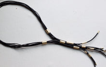 Load image into Gallery viewer, Leather and Brass Tube
