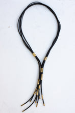 Load image into Gallery viewer, Leather and Brass Tube
