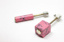 Load image into Gallery viewer, Cube &amp; Cylinder Candy Earrings
