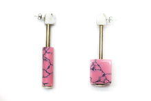 Load image into Gallery viewer, Cube &amp; Cylinder Candy Earrings
