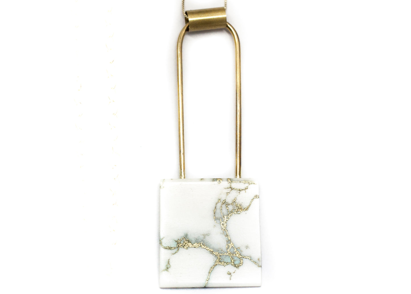 Marble tile pendent