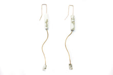 Load image into Gallery viewer, 14k Gold and Marble droplet
