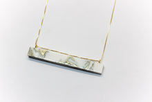 Load image into Gallery viewer, minimalist marble bar necklace
