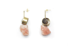 Load image into Gallery viewer, Jasper, brass, himalayan salt rock
