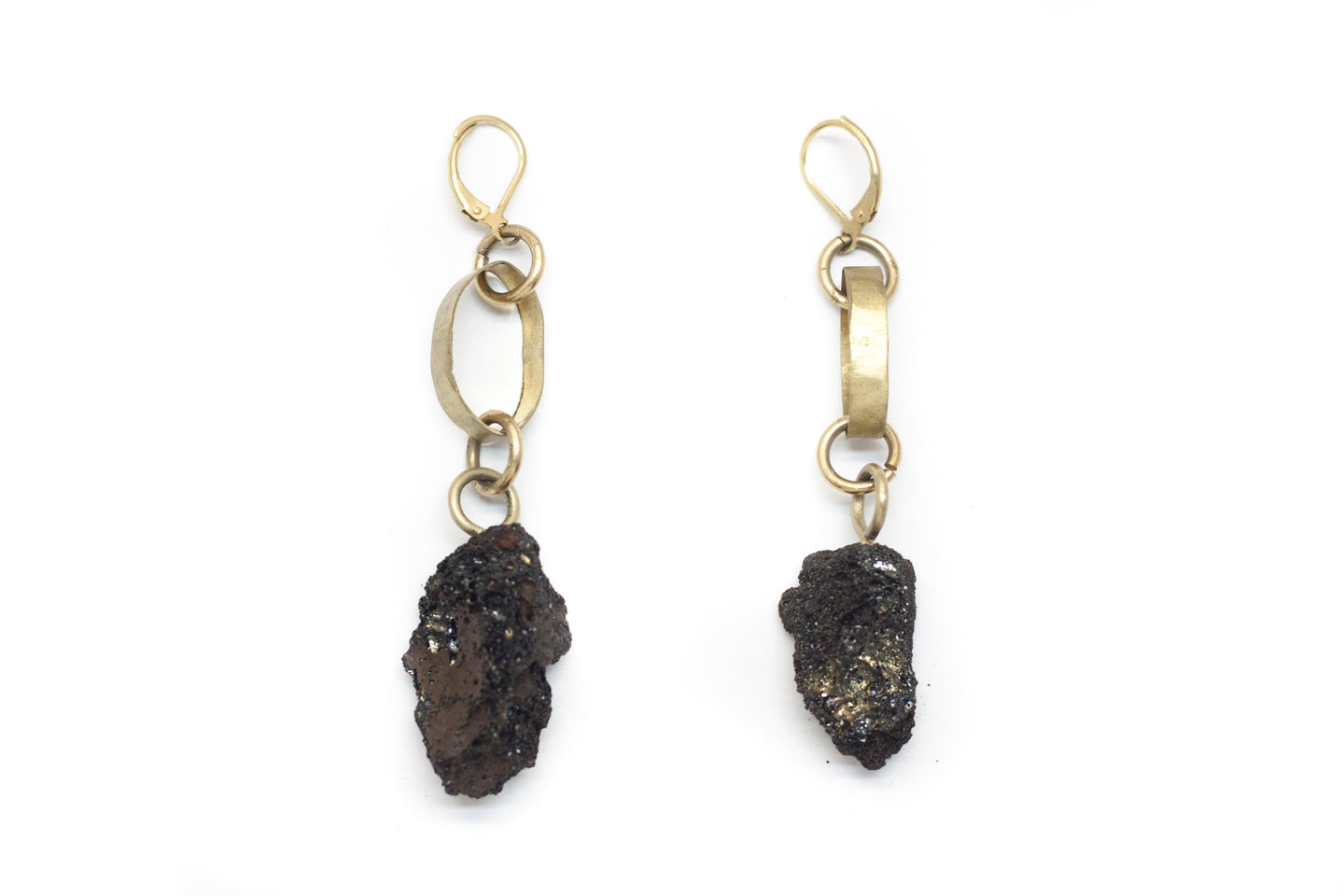 lava pumice and brushed brass